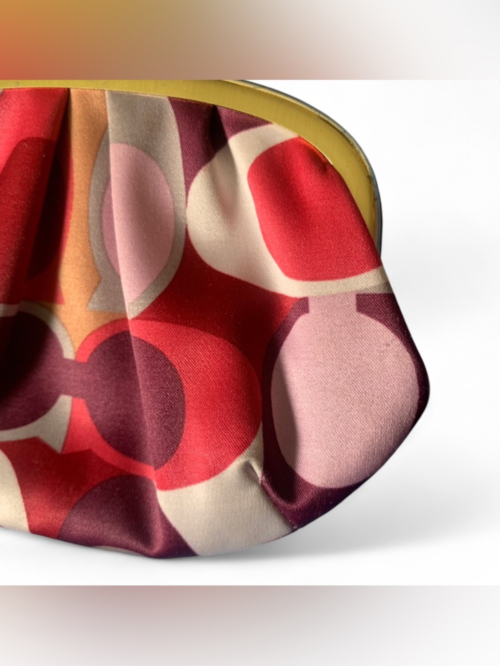 Vintage Coach Ashley Scarf Print Kisslock Coin Purse - Excellent Condition - Picture 10 of 15